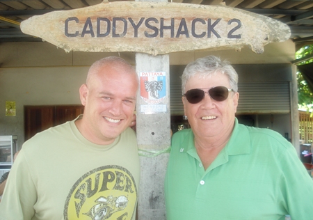 Arnold van de Graaf (left) with Larry ‘shades’ Emerson.